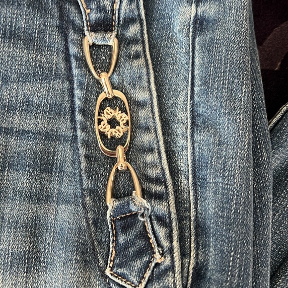 White House Black Market High-Rise Everyday Soft Horsebit Slim Ankle Jeans Sz 4 - Picture 6 of 8